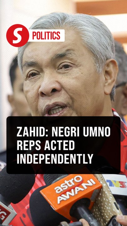 Negri BN support withdrawal made independently, says Zahid