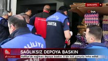 Şanlıurfa'da sağlıksız depoya baskın 5 bin koli yumurta imha edildi