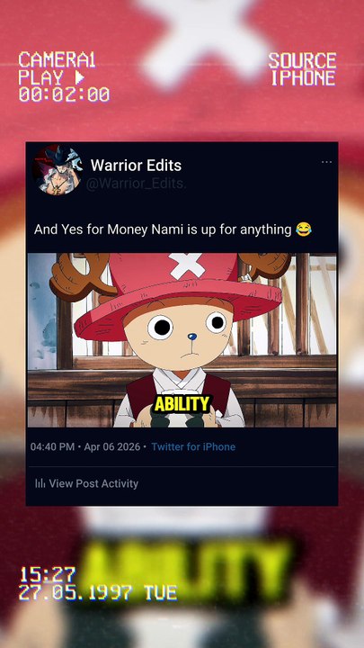 Nami would do anything for Money 😂