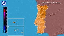 Evolução da precipitação em Portugal: aguaceiros e acumulados relevantes entre terça e quarta-feira