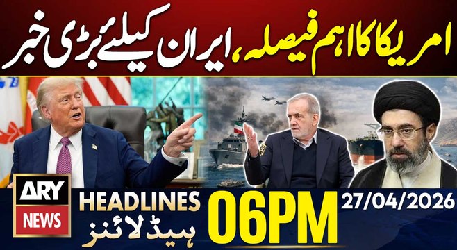 Iran-US Tensions: Iranian FM Araghchi Urgent Diplomatic Tour | ARY News 6 PM Headlines | 27th Apr 26
