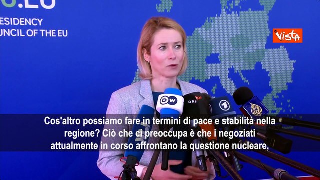 Kallas: Negoziati con Iran devono riguardare anche missili e proxy, no a pedaggi a Hormuz