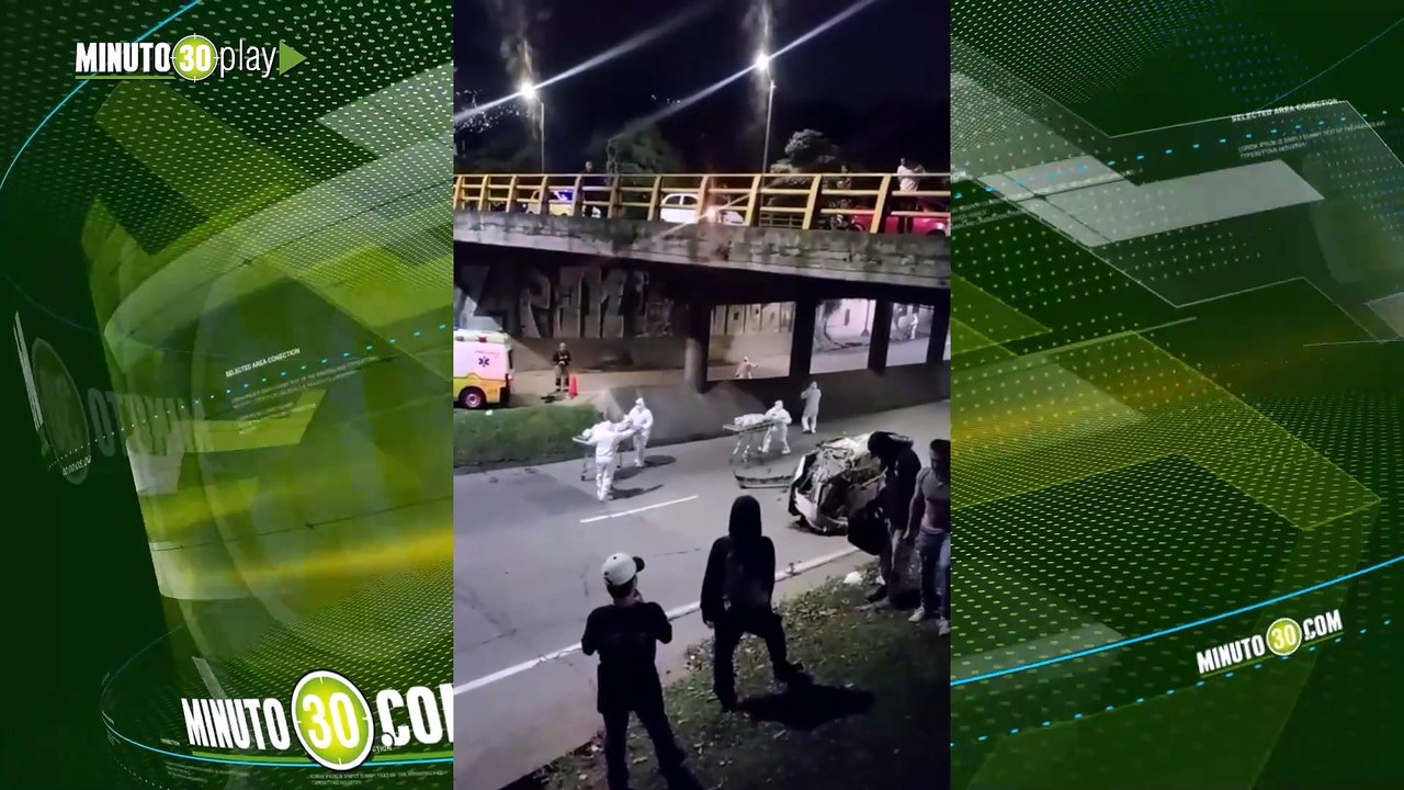 fatal accidente de tránsito en el Soterrado de los puentes