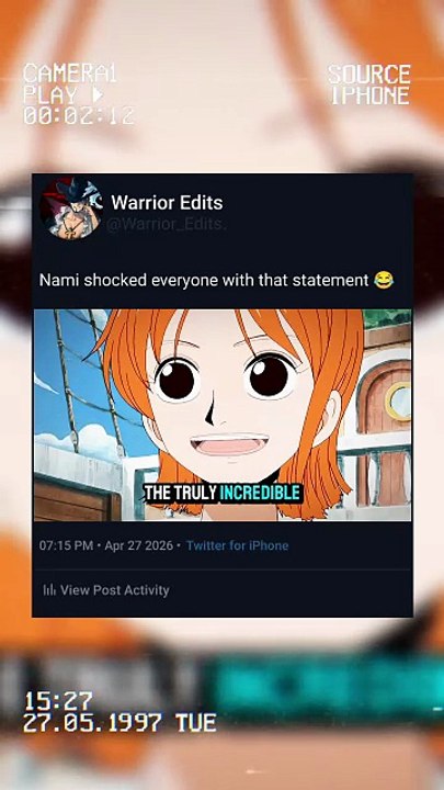 Nami shocked everyone with that Statement 😂