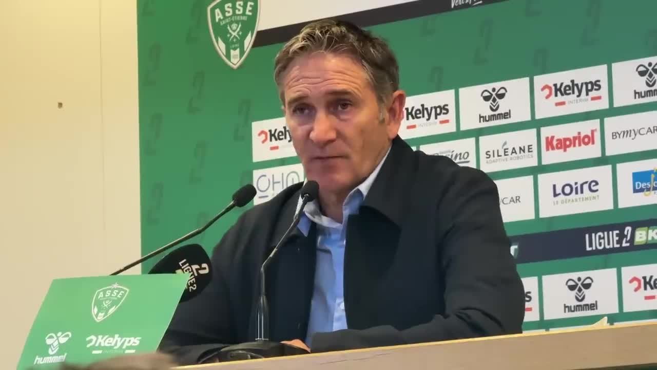 Philippe Montanier après la défaite de l’ASSE face à l’ESTAC Troyes : « Une soirée noire »