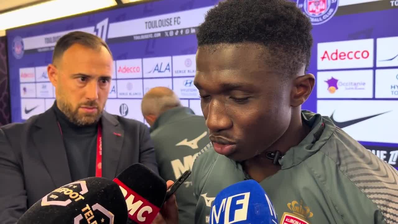 La frustration de Lamine Camara après le match nul de l'AS Monaco face au TFC