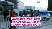 Członek ekipy Shakiry zginął podczas montażu sceny przed darmowym koncertem w Brazylii
