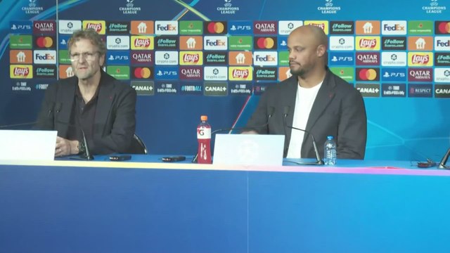 Pressekonferenz von Vincent Kompany: Vorschau auf die Champions League