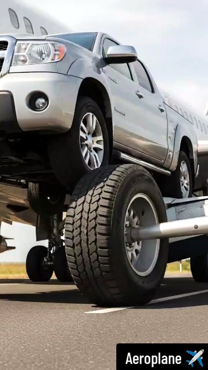 Pickup Truck Tire vs Airplane Crash Impact