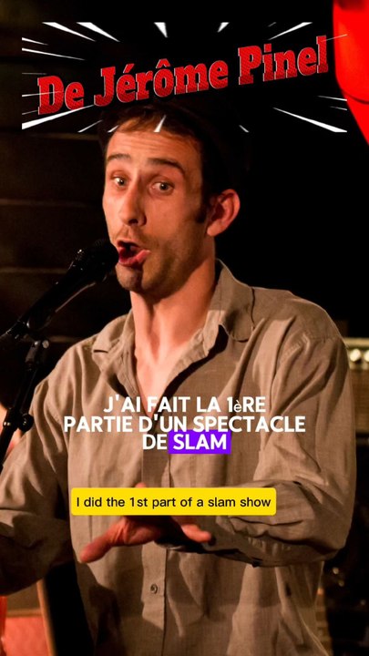 J'ai fait la première partie d'un slameur connue ! 😀👍