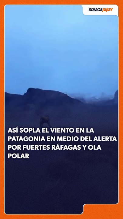 Turistas probaron las fuertes ráfagas de vientos en la Patagonia
