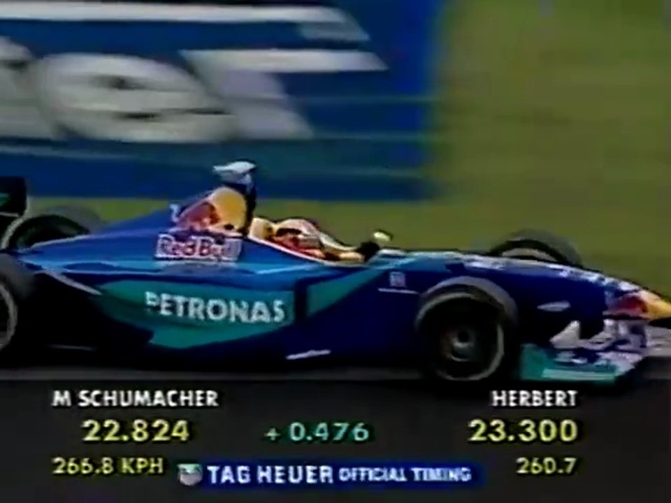 F1 – Johnny Herbert (Sauber Ferrari V10) lap in qualifying – Canada 1998