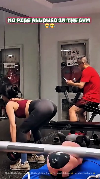 No pigs allowed in the gym 2 😂