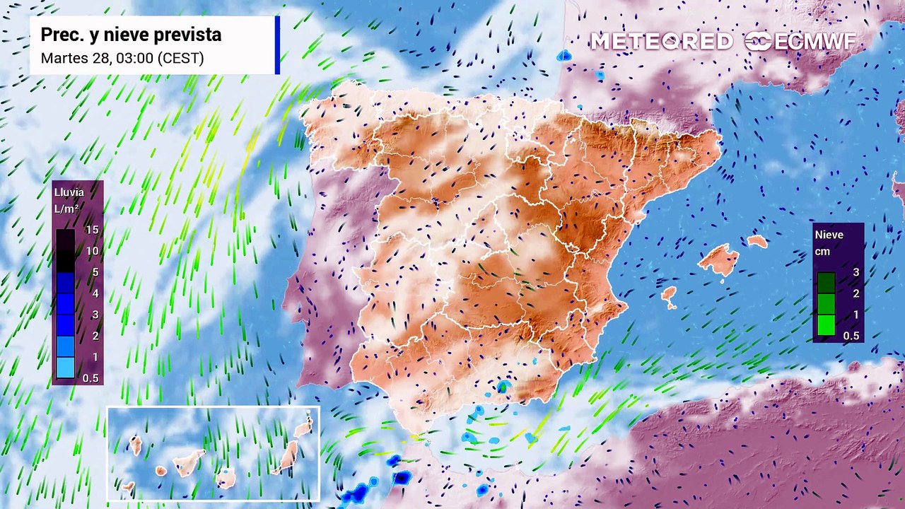 Inminentes tormentas fuertes en España