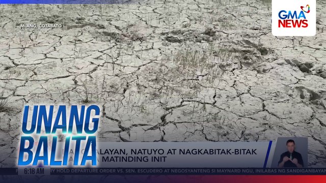 Ilang palayan, natuyo at nagkabitak-bitak dahil sa matinding init | Unang Balita