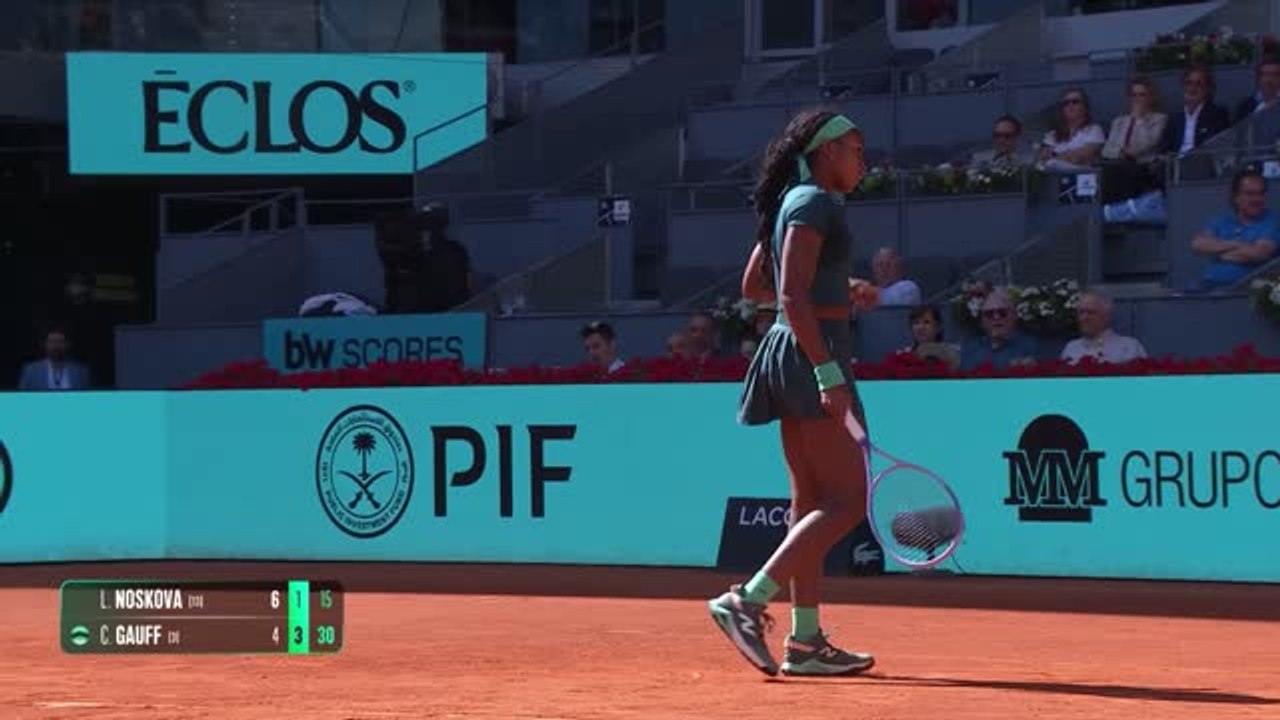 Noskova stuns Gauff with final set comeback