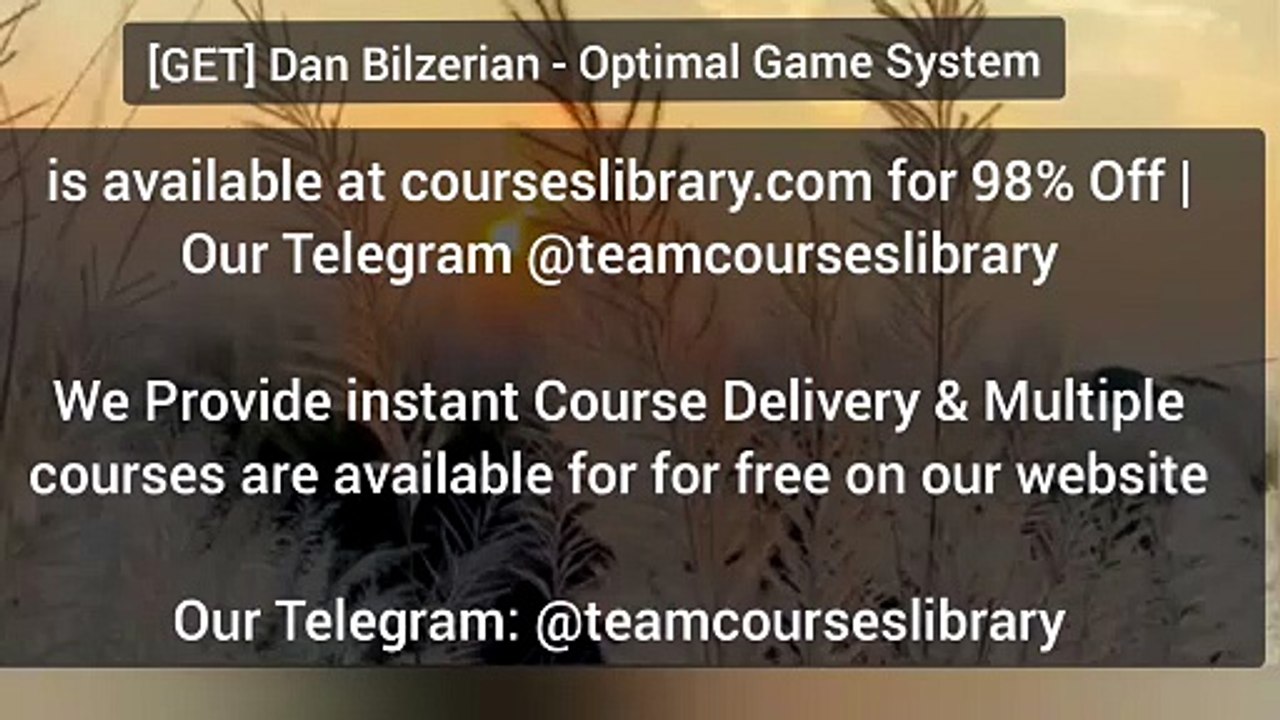 [GET] Dan Bilzerian - Optimal Game System