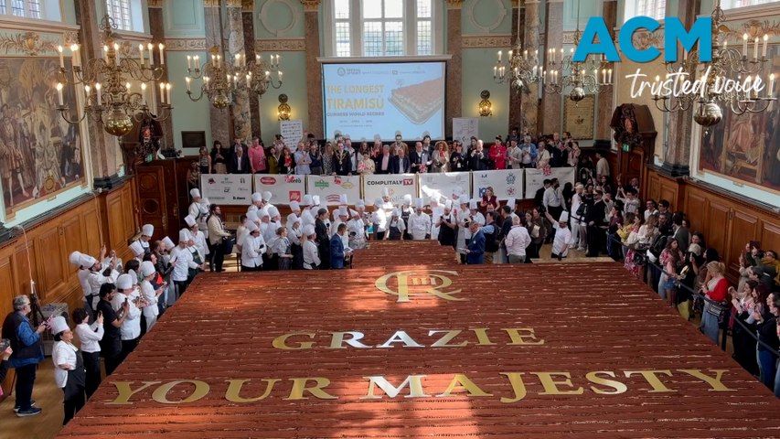 The new world record for longest tiramisu was set in London on April 26, 2026 with the dessert measuring a whopping 440.58 metres. Footage by COMPLITALY TV via StoryfulThis video includes ACM-produced voiceover powered by AI.