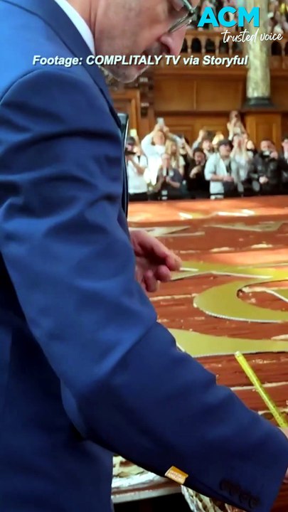 Chefs' break world record for longest tiramisu at 440.58m