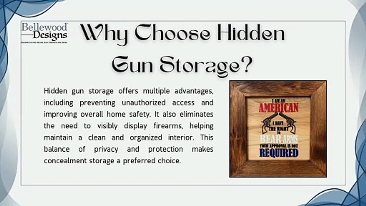Second Amendment Concealment Storage Secure & Stylish Solutions