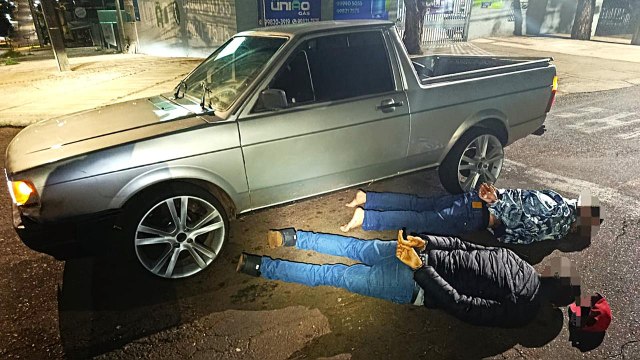 Após furto no Neva, Saveiro é recuperada pela GM e dois homens são detidos no Santa Felicidade