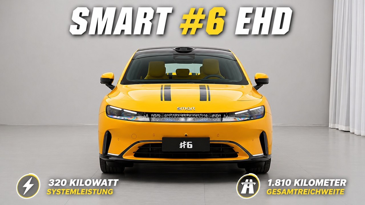 smart #6 EHD Limousine: 1.810 km Reichweite im Check