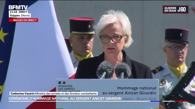 Hommage au sergent Anicet Girardin: Catherine Vautrin salue le sacrifice ultime du 145e mort pour la France au Liban depuis 1978
