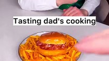 Do you like DAD's cooking😅❤️🍔~ CHEFKOUDY