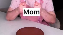 Who's eating CHOCOLATE CAKE better Mom or son😭❤️🍰~ CHEFKOUDY