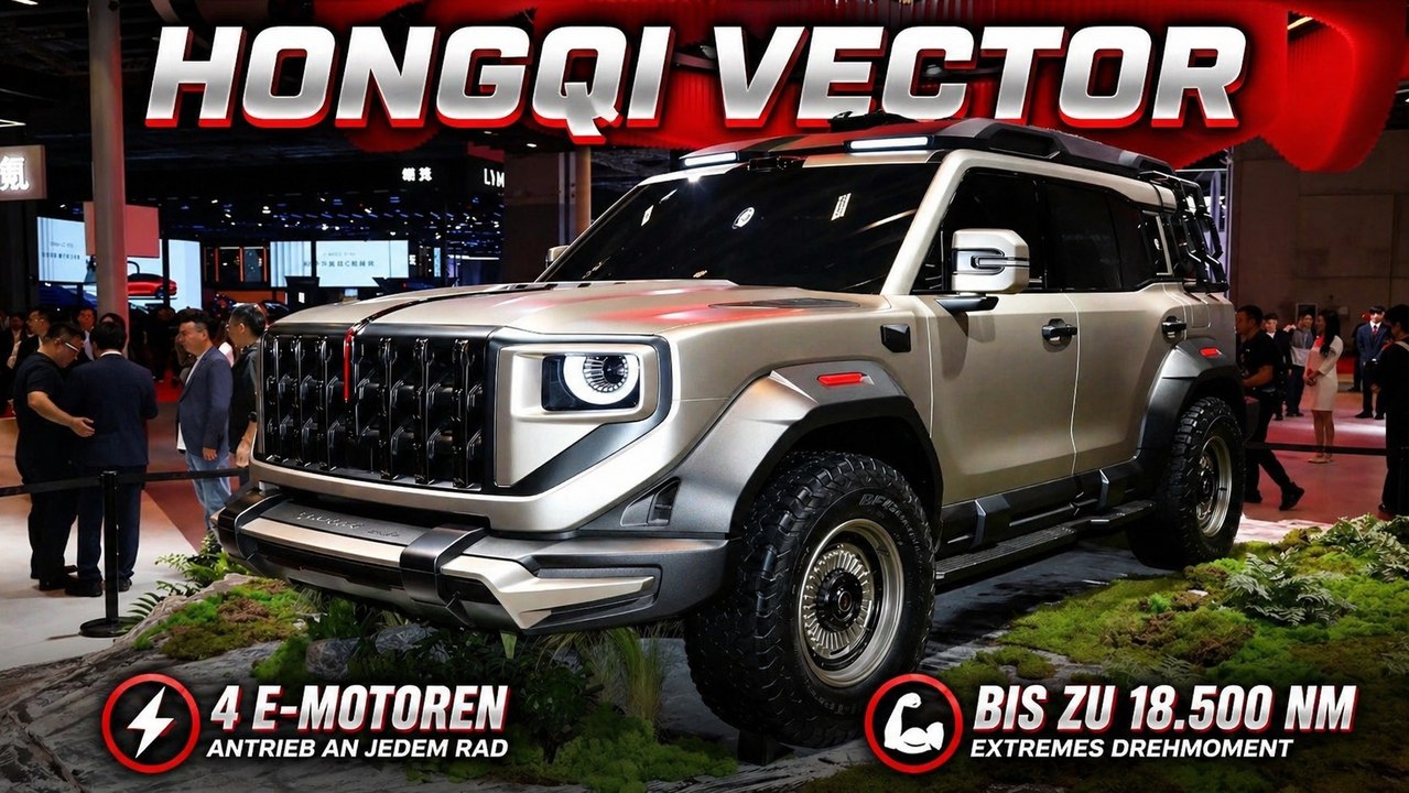 Hongqi Vector vs Mercedes-Benz G-Klasse: Offroad-Zukunft elektrisch