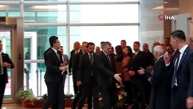 Cumhurbaşkanı Recep Tayyip Erdoğan, Anayasa Mahkemesi 64. Kuruluş Yıl Dönümü ve Ant İçme Töreni’ne katılmak üzere salona geldi
