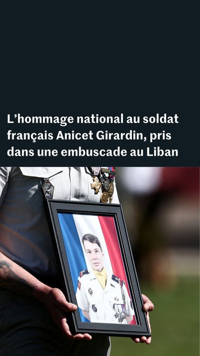 L’hommage national au sergent français Anicet Girardin, pris dans une embuscade au Liban