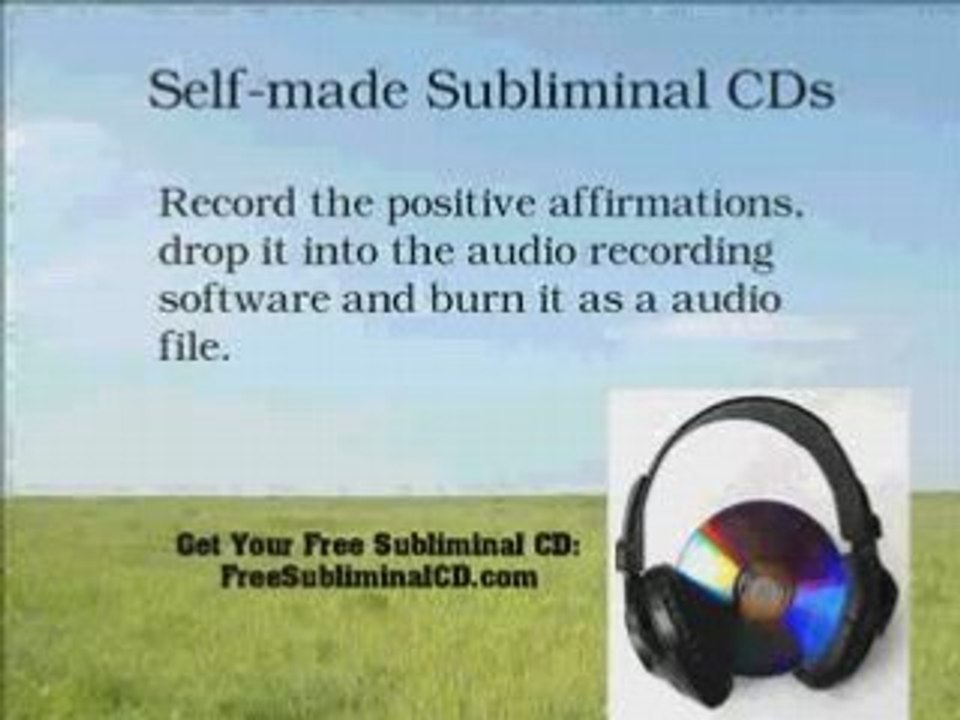 Creating Custom Subliminal CDs