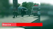 Kayseri’de işçi servisi ile kamyon çarpıştı; yaralılar var
