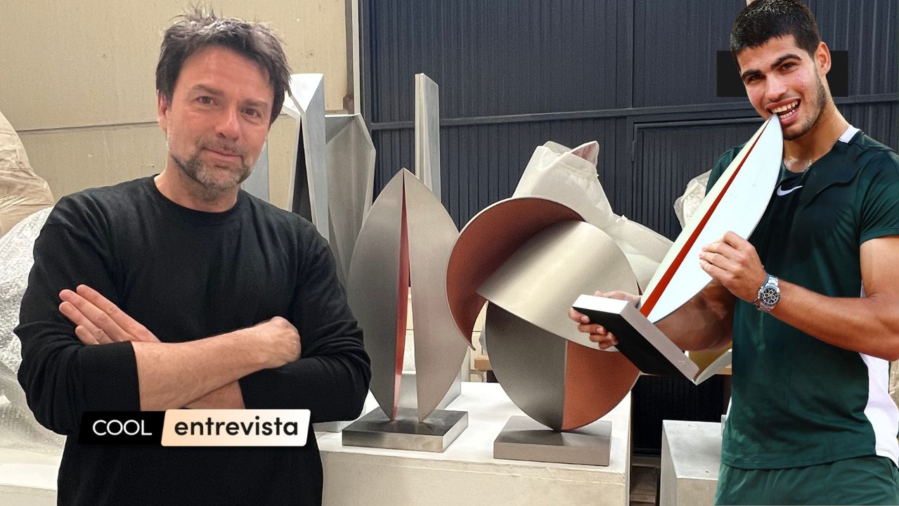 David Rodríguez Caballero, autor del trofeo del Mutua Madrid Open: "Me inspiré en una foto de Alcaraz"