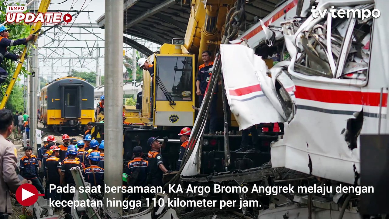 Polisi Ungkap Penyebab Tabrakan Kereta di Bekasi