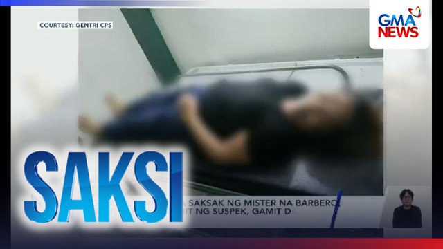 Ginang, pinatay sa saksak ng mister na barbero; gunting na ginamit ng suspek, gamit daw niya sa panggugupit | Saksi