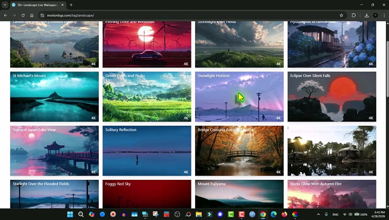 أفضل برنامج خلفيات متحركة للويندوز 10 و 11 خلفيات متحركة للكمبيوتر مجانا تحميل lively wallpaper
