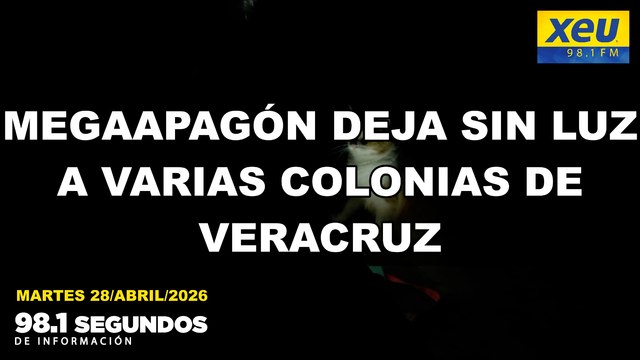 Megaapagón deja sin luz a varias colonias de Veracruz