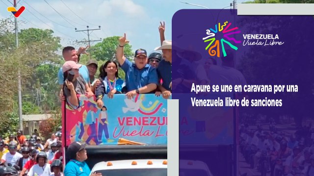 Diosdado Cabello lideró caravana en las calles de Apure por una Venezuela libre de sanciones