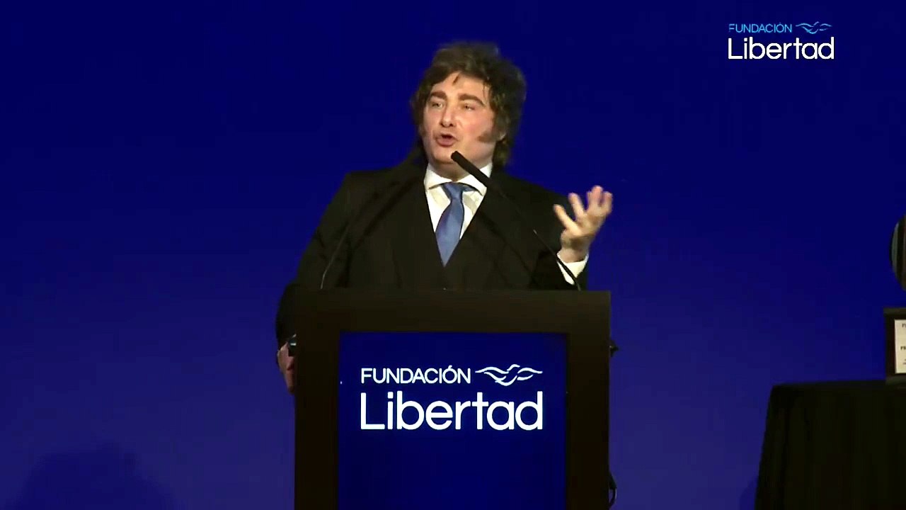 La incomprensible frase de Milei en su discurso: "huevos con mermelada"