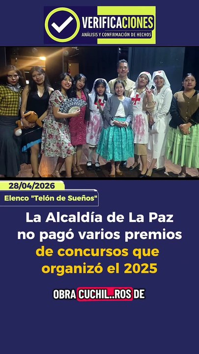 La Alcaldía de La Paz no pagó varios premios de concursos que organizó el 2025
