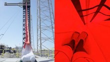 Exciting Experience Sliding Down The SpaceX Launch Pad Emergency Chute