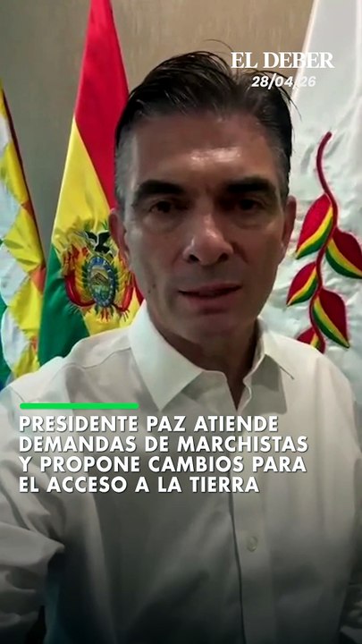 El presidente Rodrigo Paz expresó su solidaridad con los marchistas de Pando y Beni, validó sus demandas por el acceso a la tierra y anunció un decreto orientado a facilitar transformaciones regionales y garantizar el uso productivo del suelo.