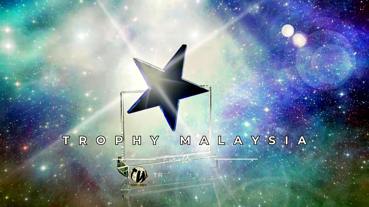Blue Star Crystal Plaques at Trophy-World Malaysia | Custom Trophies & Plaques Supplier