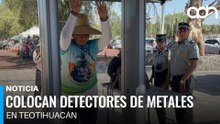 Colocan detectores de metales en Teotihuacán tras tiroteo que dejó dos muertos