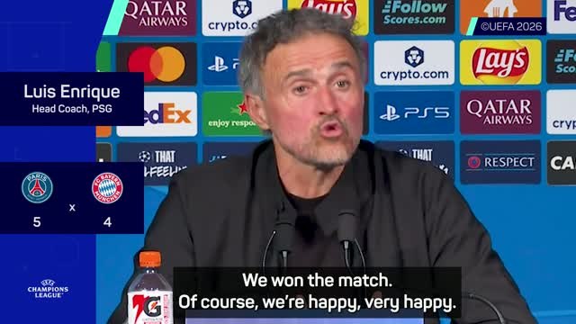 'Could have had an even better result' - Enrique on thriller against Bayern
