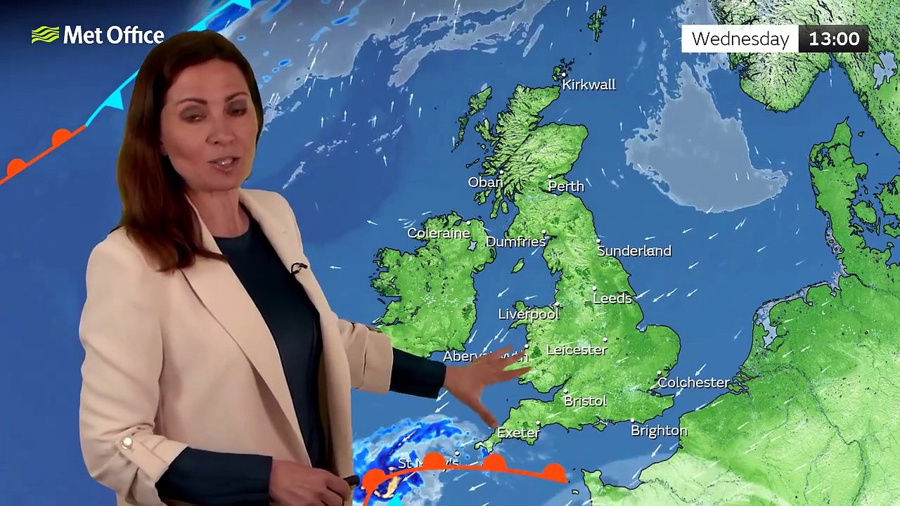 Met Office Wednesday Morning Weather Forecast 29/04/2026