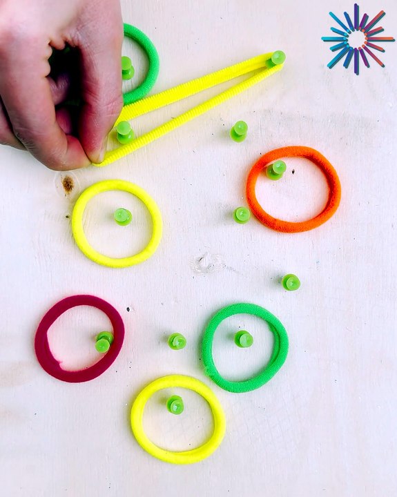 DIY fun with colorful loops 🌈