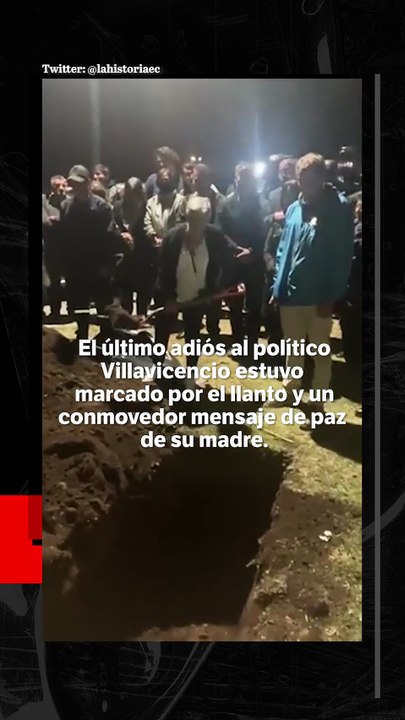 Video: la conmovedora despedida de la madre de Fernando Villavicencio en su funeral